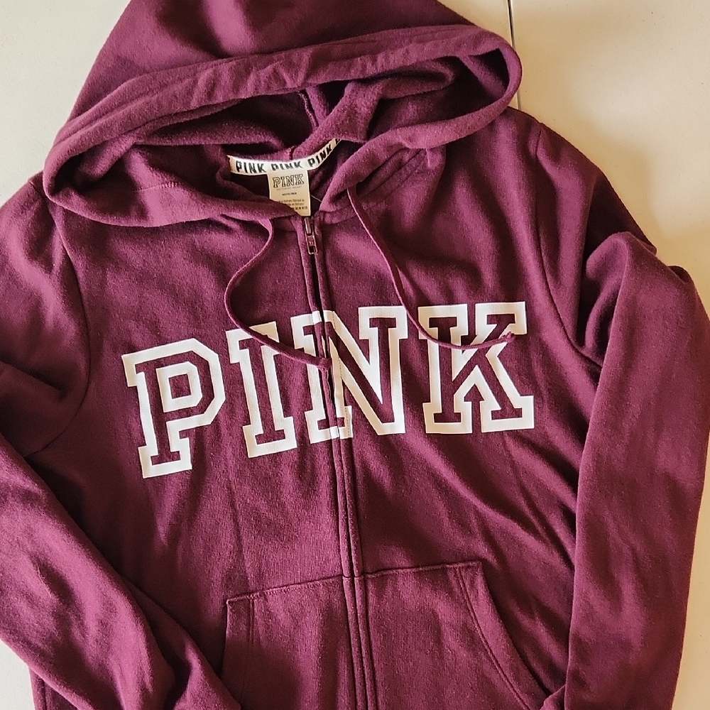 Victoria's Secret Pink Maroon Hoodie